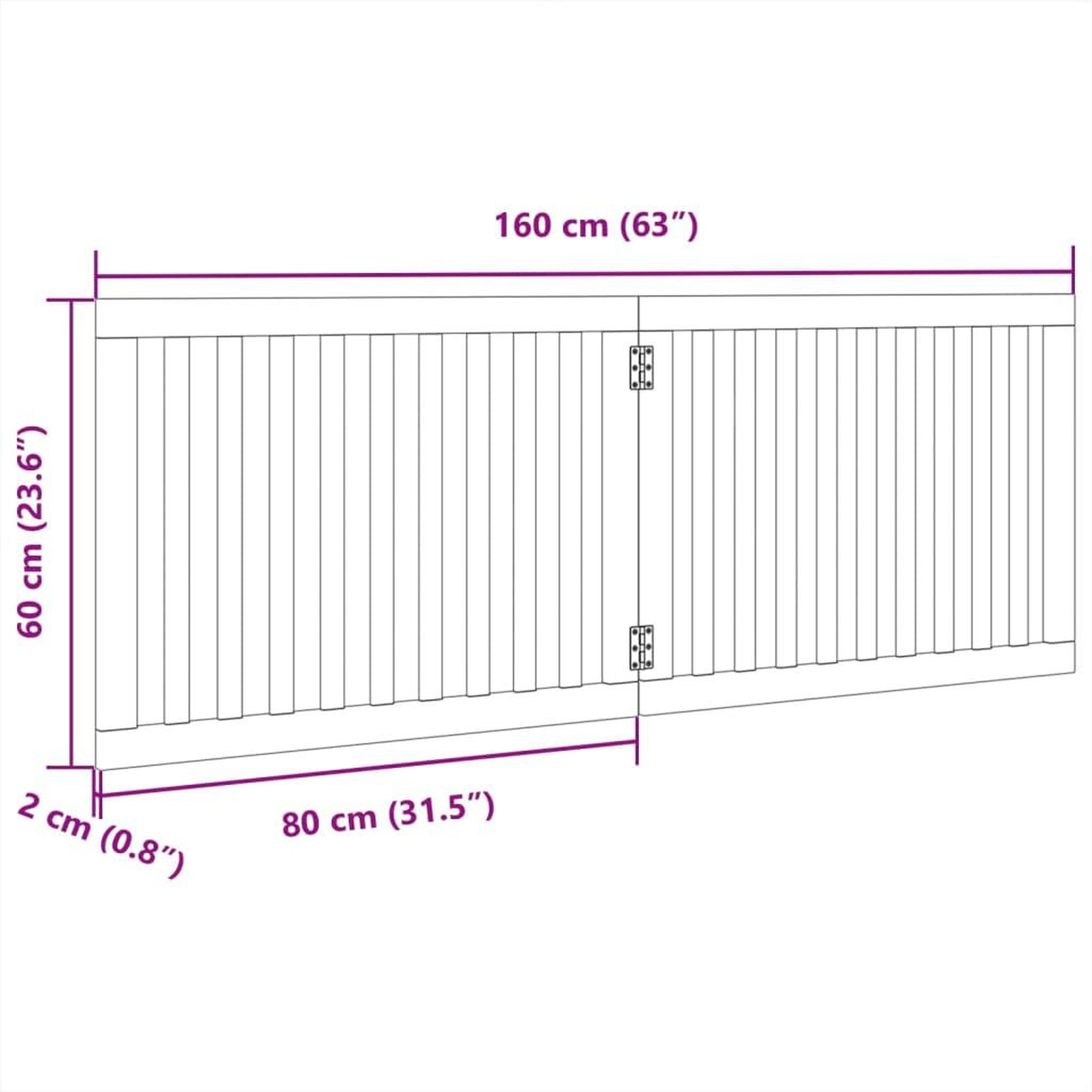 Voir la diapositive 6 : VIDAXL Barriere pour chien pliable 2 panneaux noir bois de peuplier