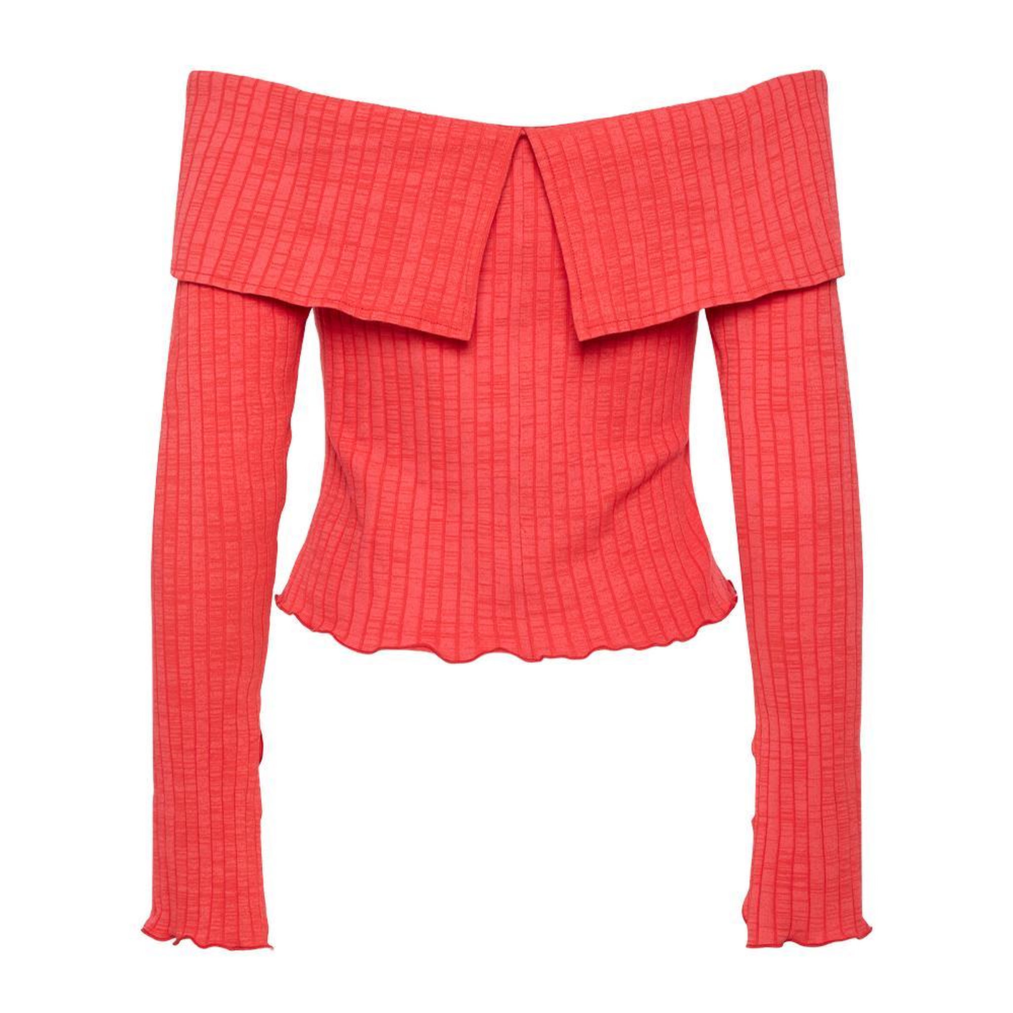Voir la diapositive 2 : Pieces T-Shirt Rouge Femme Pieces Jazmine