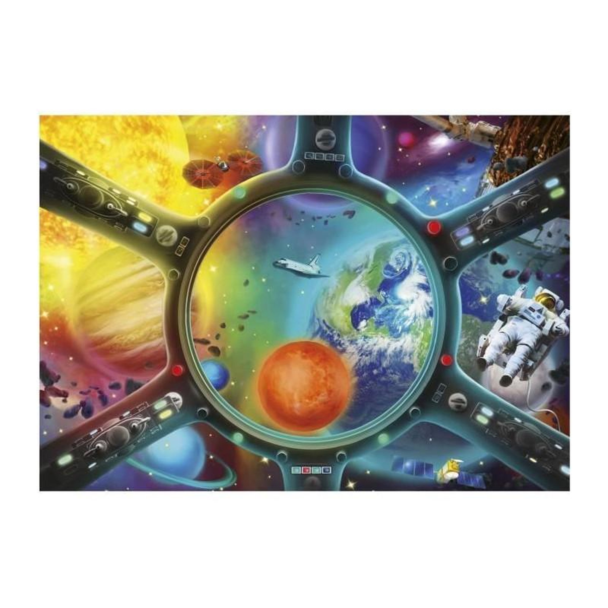 Voir la diapositive 2 : EDUCA Puzzle 500 pièces – Promenade spatiale – Univers science et espace – 48 x 34 cm – Dès 10 ans – Educa
