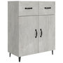 Voir la diapositive 2 : VIDAXL Buffet gris beton 69,5x34x90 cm bois d'ingenierie