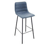 DIVERS Tabouret de bar industriel Brooklyn. Coloris disponibles : Vert, Gris, Bleu, Noir