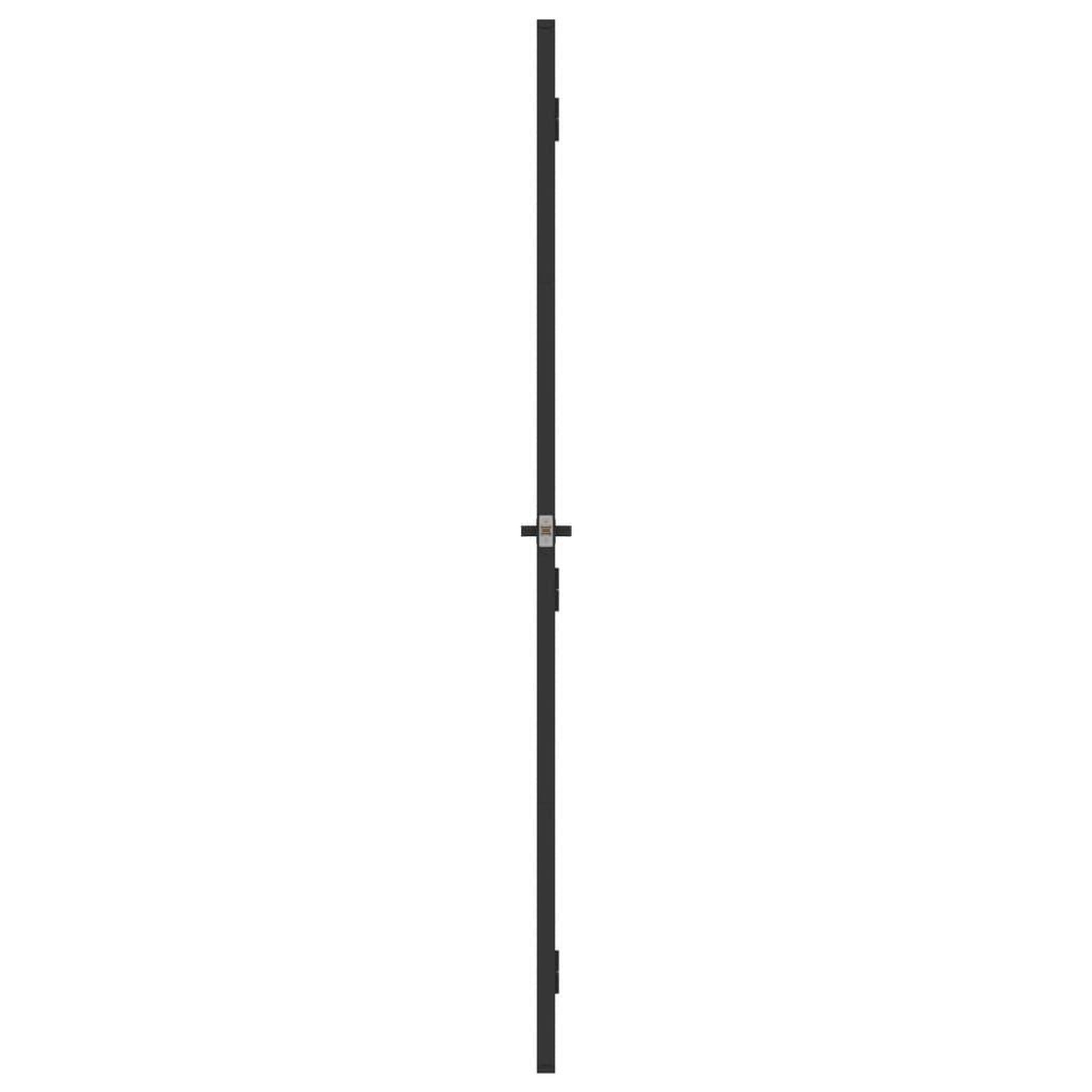 Voir la diapositive 4 : VIDAXL Porte interieure mince noir 83x201,5 cm verre trempe aluminium