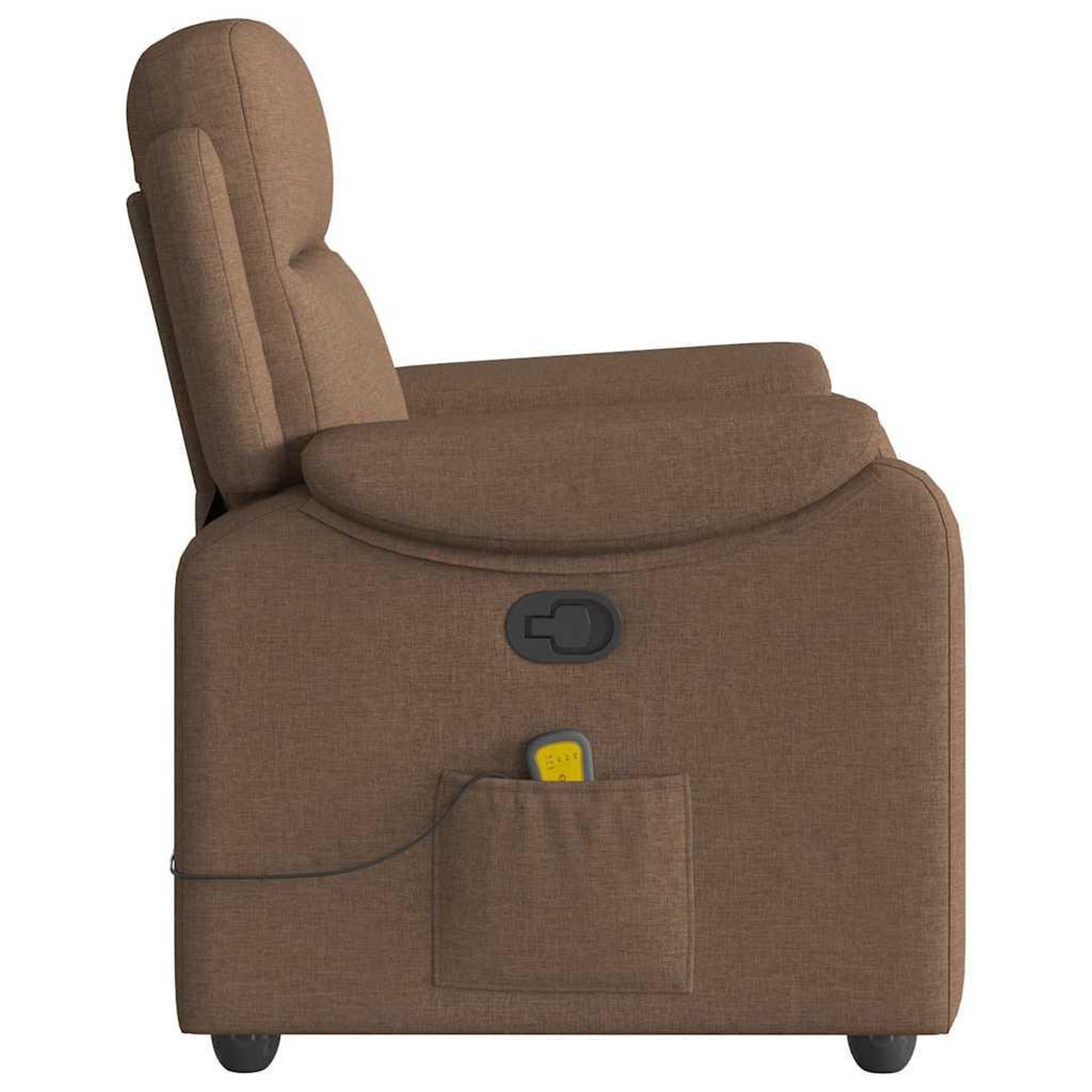 Voir la diapositive 4 : VIDAXL Fauteuil de massage inclinable Marron Tissu