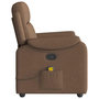 Voir la diapositive 4 : VIDAXL Fauteuil de massage inclinable Marron Tissu