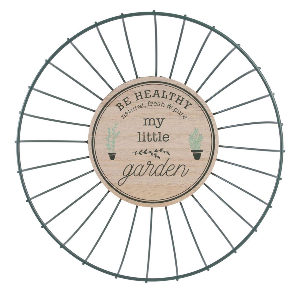 The Home Deco Factory Corbeille à fruits filaire Little Garden - Diam. 27,5 cm