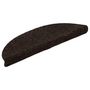 Voir la diapositive 3 : VIDAXL Tapis autoadhesifs de marches 5 pcs Marron 56x17x3cm Aiguillete