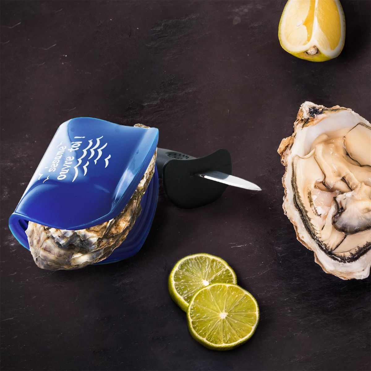 The Home Deco Factory Couteau à huitres avec support silicone