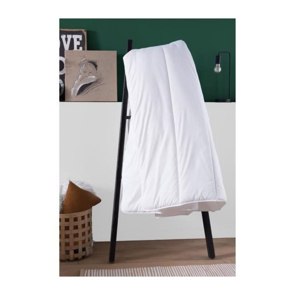 DODO Couette 240x260 cm DODO ALoe - Tempérée - 300G/m² - Couette 2 personnes - Douce et Confortable - Blanc