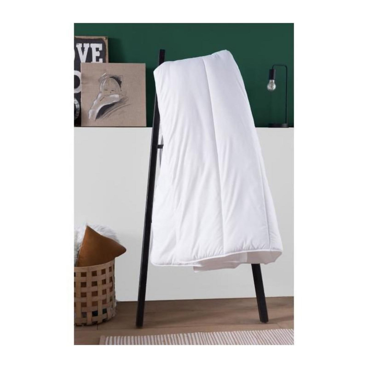 DODO Couette 240x260 cm DODO ALoe - Tempérée - 300G/m² - Couette 2 personnes - Douce et Confortable - Blanc