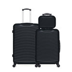 HERO HERO - Lot de 3 - Valise grand format, valise weekend et vanity ETNA. Coloris disponibles : Rose, Vert, Bleu, Beige, Noir, Gris