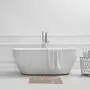 GUY LEVASSEUR Tapis de bain en coton fantaisie taupe 50x80cm