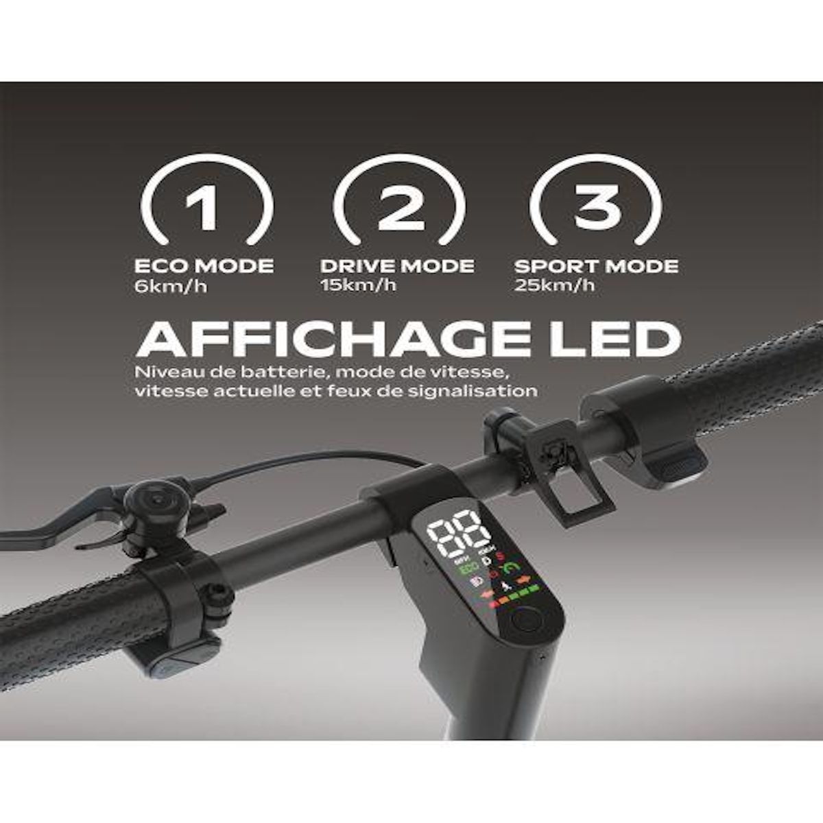 URBANGLIDE Trottinette Électrique UrbanGlide Ride 100 EVO – 25 km/h,  Autonomie 25 km