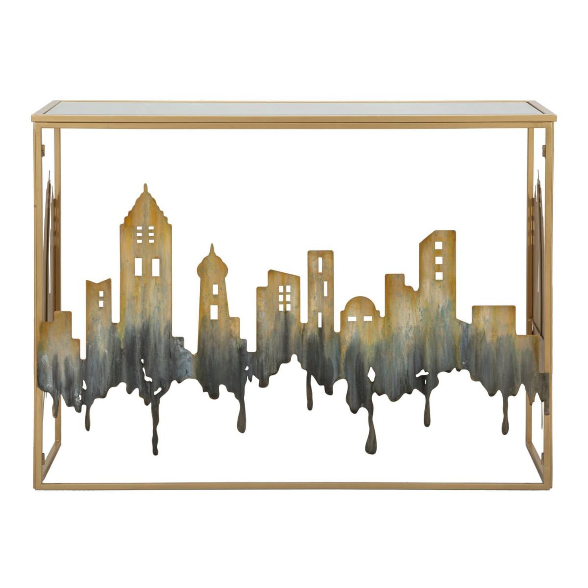Voir la diapositive 5 : Paris Prix Console design en métal  city  110cm multicolore