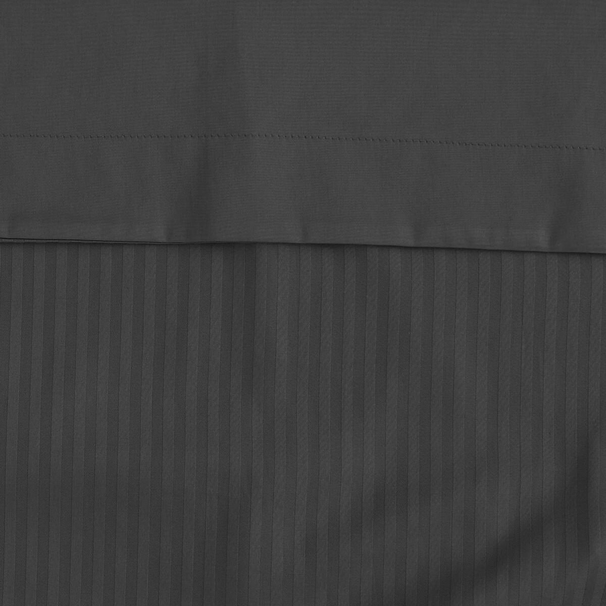 Sensei Maison Housse de couette rayée réversible satin de coton VERSALUXE