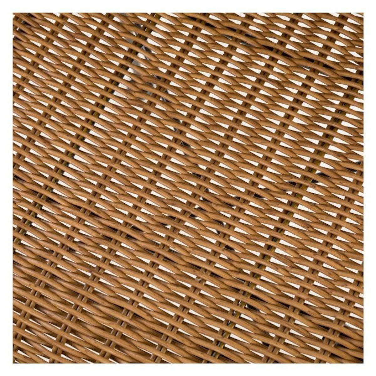 MAISON PAVANE Lot de 2 chaises intérieur/extérieur en résine tressée naturelle-Sirivara