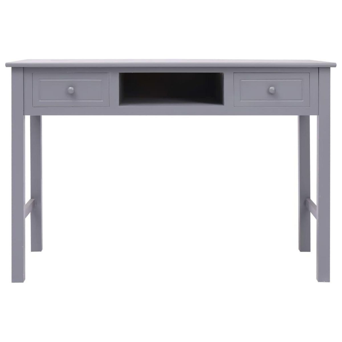 VIDAXL Bureau Gris 110 x 45 x 76 cm Bois