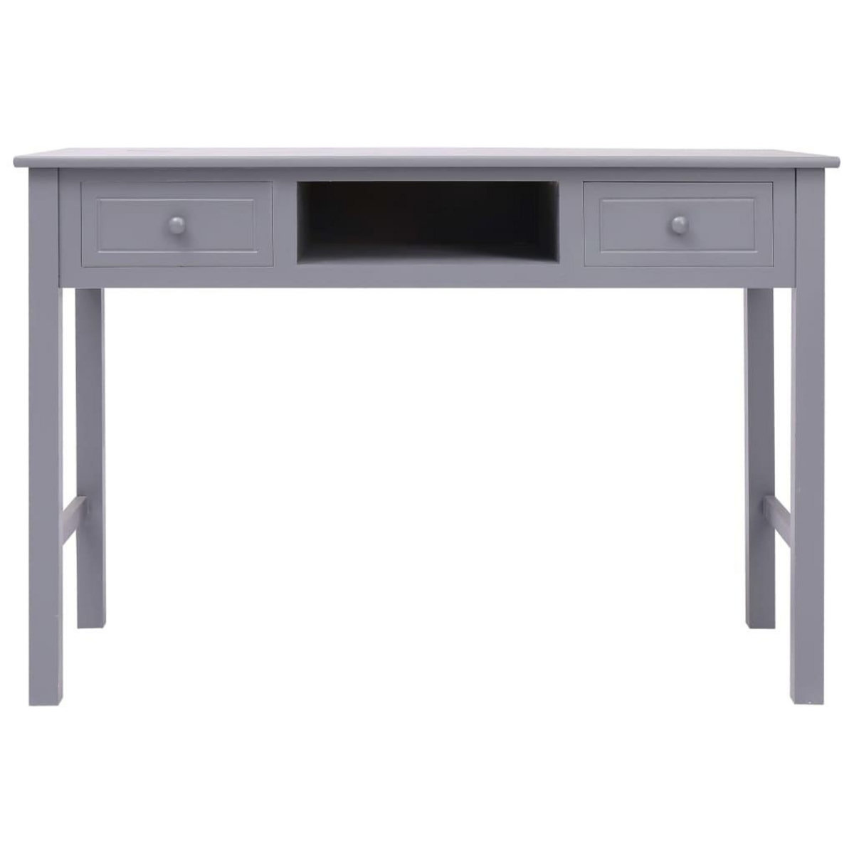 VIDAXL Bureau Gris 110 x 45 x 76 cm Bois