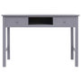 Voir la diapositive 4 : VIDAXL Bureau Gris 110 x 45 x 76 cm Bois