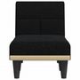 Voir la diapositive 4 : VIDAXL Chaise longue noir tissu