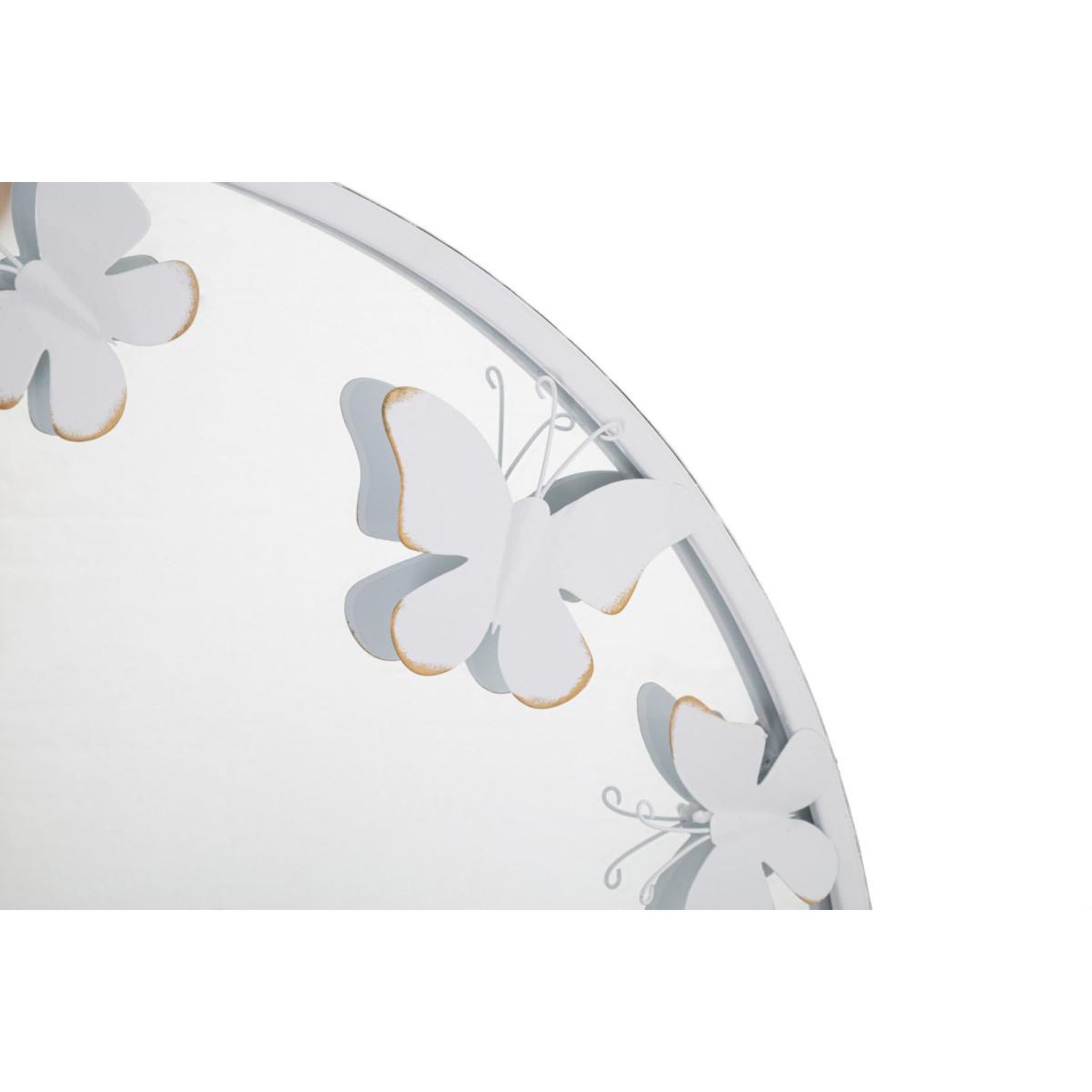 Voir la diapositive 3 : Paris Prix Miroir mural design  butterfly  62cm blanc
