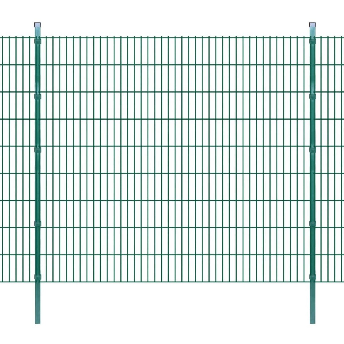 VIDAXL Panneaux et poteaux de cloture 2D pour jardin 2008x1830 mm 20 m