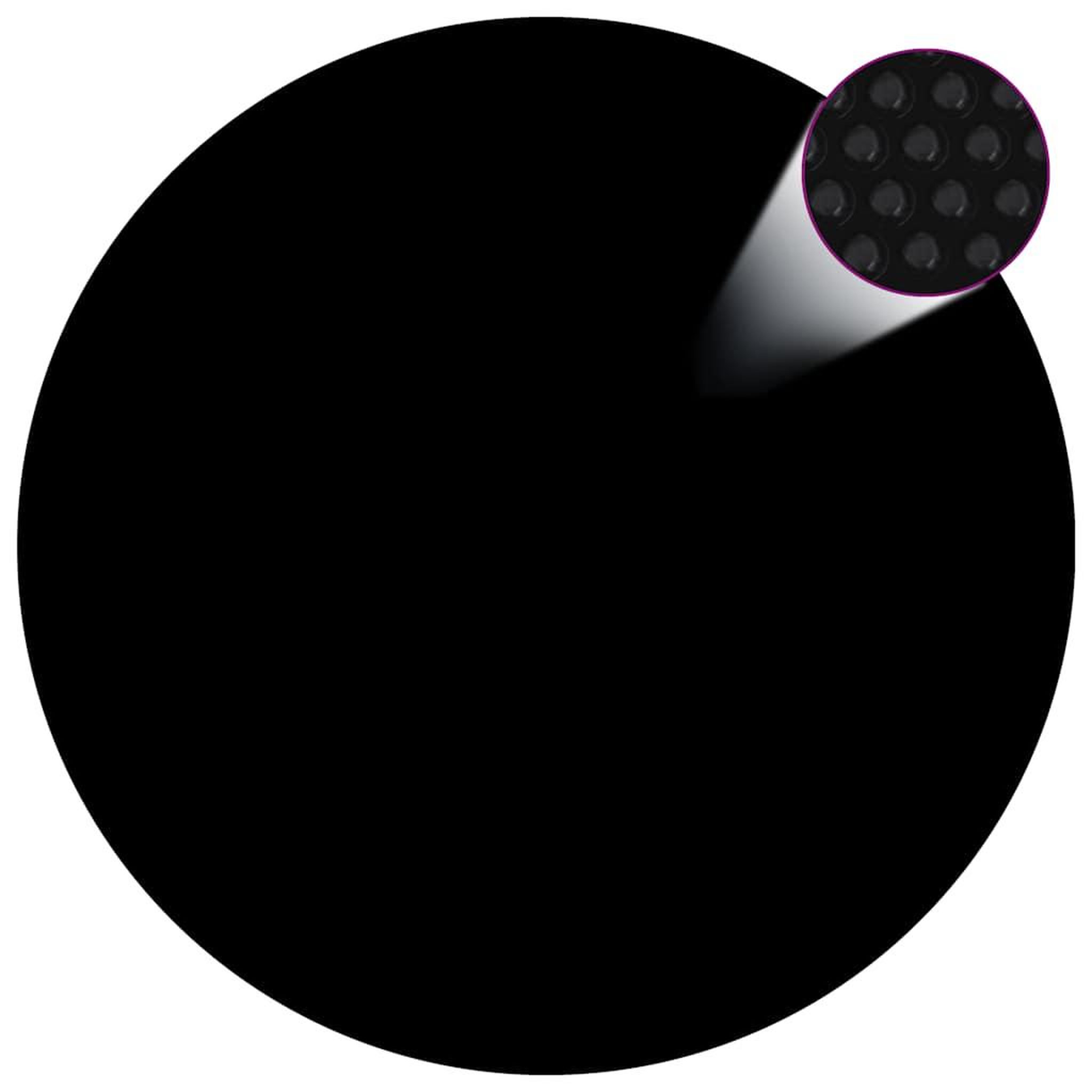 VIDAXL Couverture de piscine Noir 210 cm PE