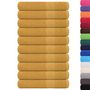 Voir la diapositive 2 : VIDAXL Serviettes 10 pcs doré 100x200 cm 360 g m² 100% coton