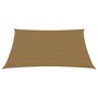 VIDAXL Voile d'ombrage 160 g/m^2 Taupe 3,5x5 m PEHD