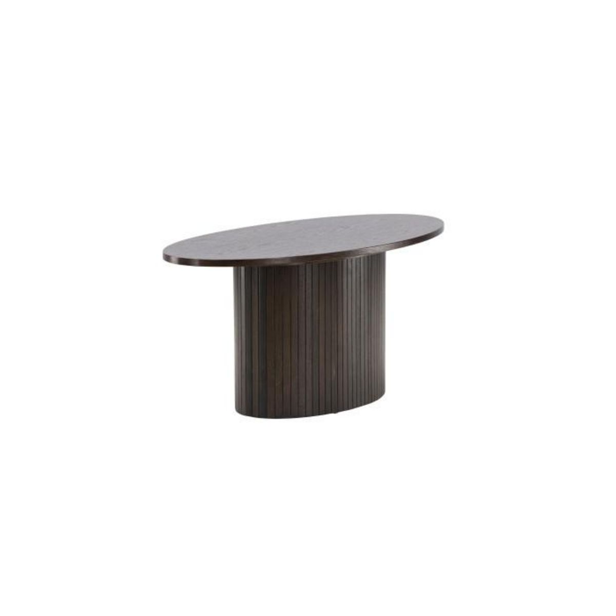 Paris Prix Table Basse Design Nervuré  Bianca  120cm Marron