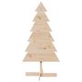 Voir la diapositive 3 : VIDAXL Arbre de Noël en bois pour decoration 120 cm bois massif de pin