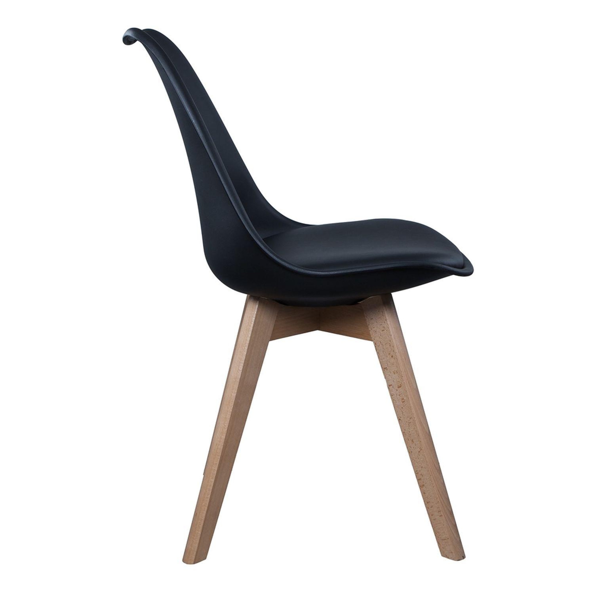 Voir la diapositive 2 : The Home Deco Factory Chaise scandinave avec coussin
