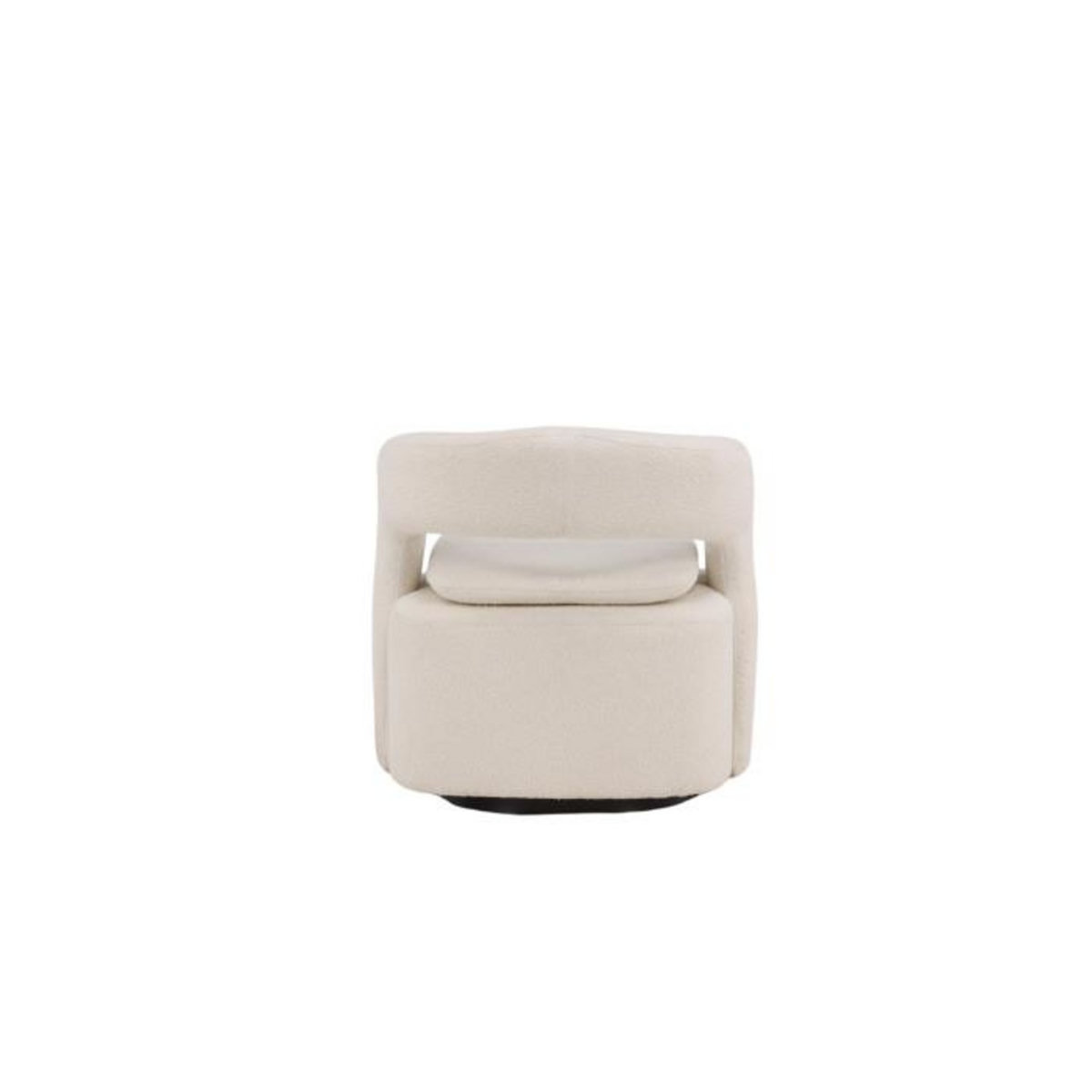 Paris Prix Fauteuil Design Bouclette  Laurel  71cm Blanc