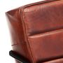 Voir la diapositive 5 : VIDAXL Fauteuil Marron fonce Cuir veritable