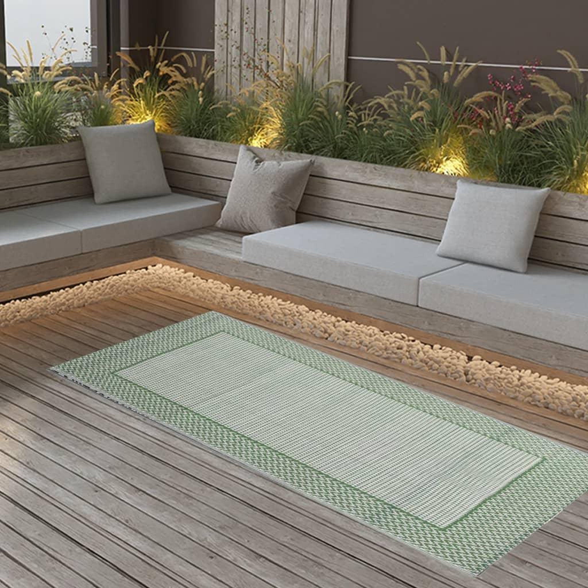Voir la diapositive 1 : VIDAXL Tapis d'exterieur Vert 80x150 cm PP