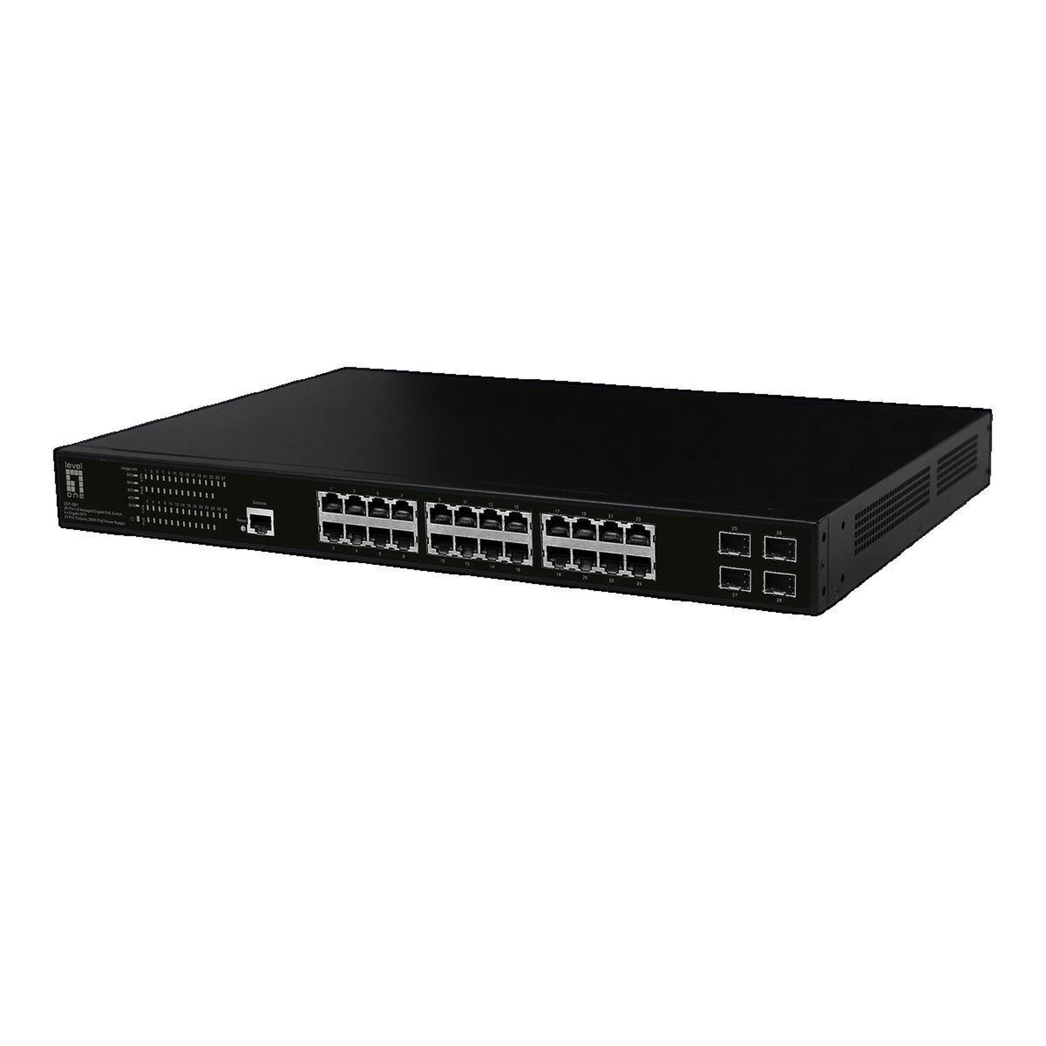 Voir la diapositive 2 : Legrand Switch LevelOne GEP-2861 - 28 ports dont 24 PoE