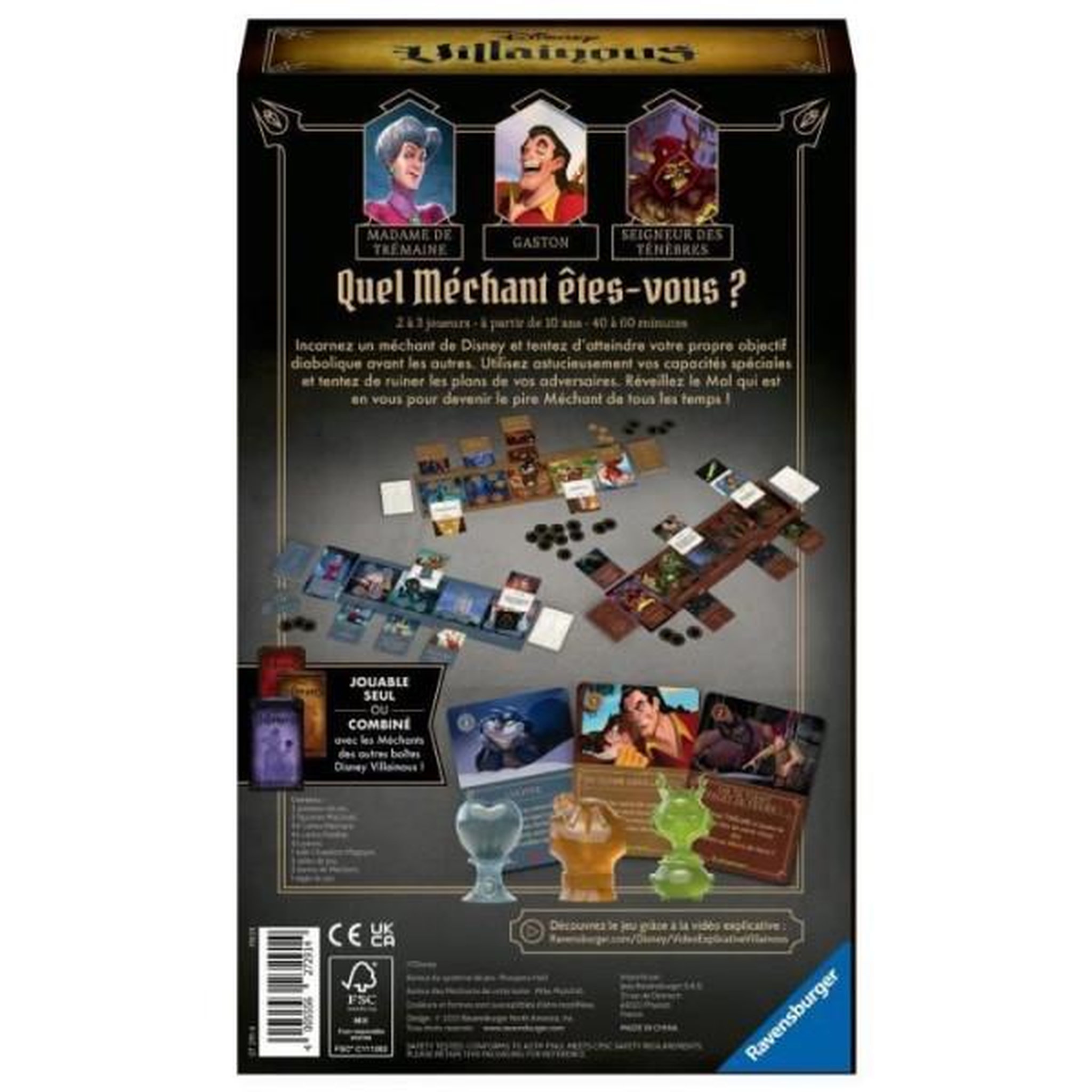 Voir la diapositive 5 : RAVENSBURGER Jeu de stratégie Ravensburger Disney Villainous Ext. 4 Monstrueusement malsains