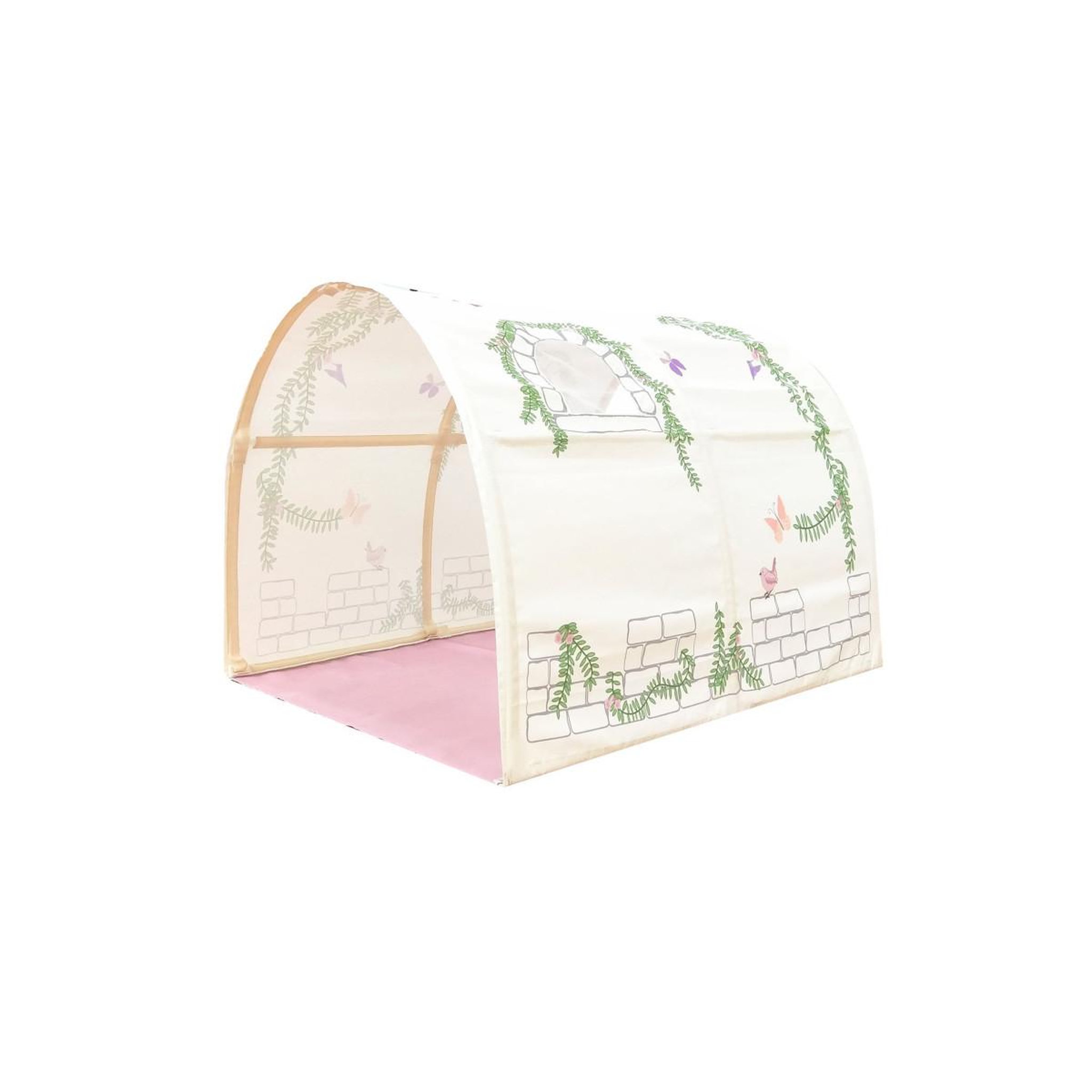 Voir la diapositive 5 : Paris Prix Lit enfant tente, tunnel & 3 pochettes  scott birdy  90x200cm blanc