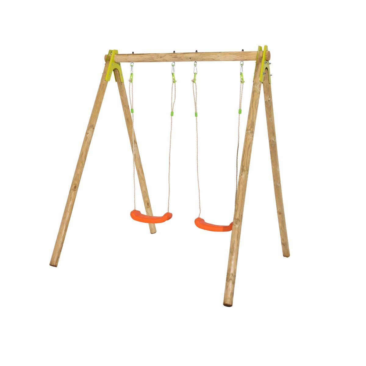 trigano Portique balançoire en bois Cherry