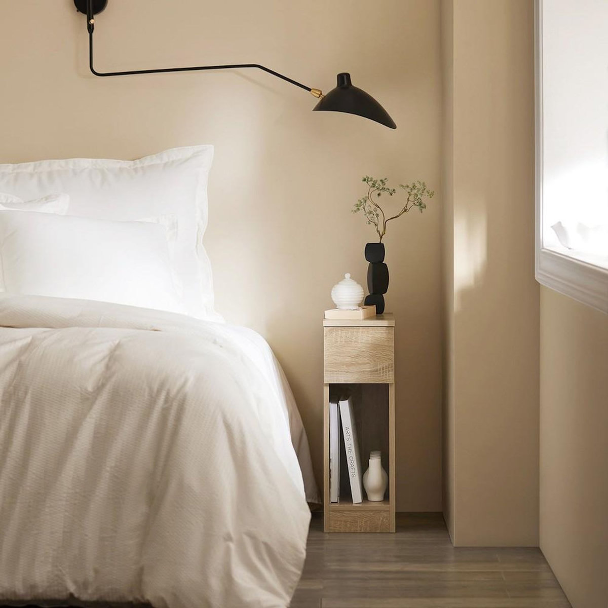 SOBUY SoBuy - Table De Chevet à un tiroir - Nordique - FBT111