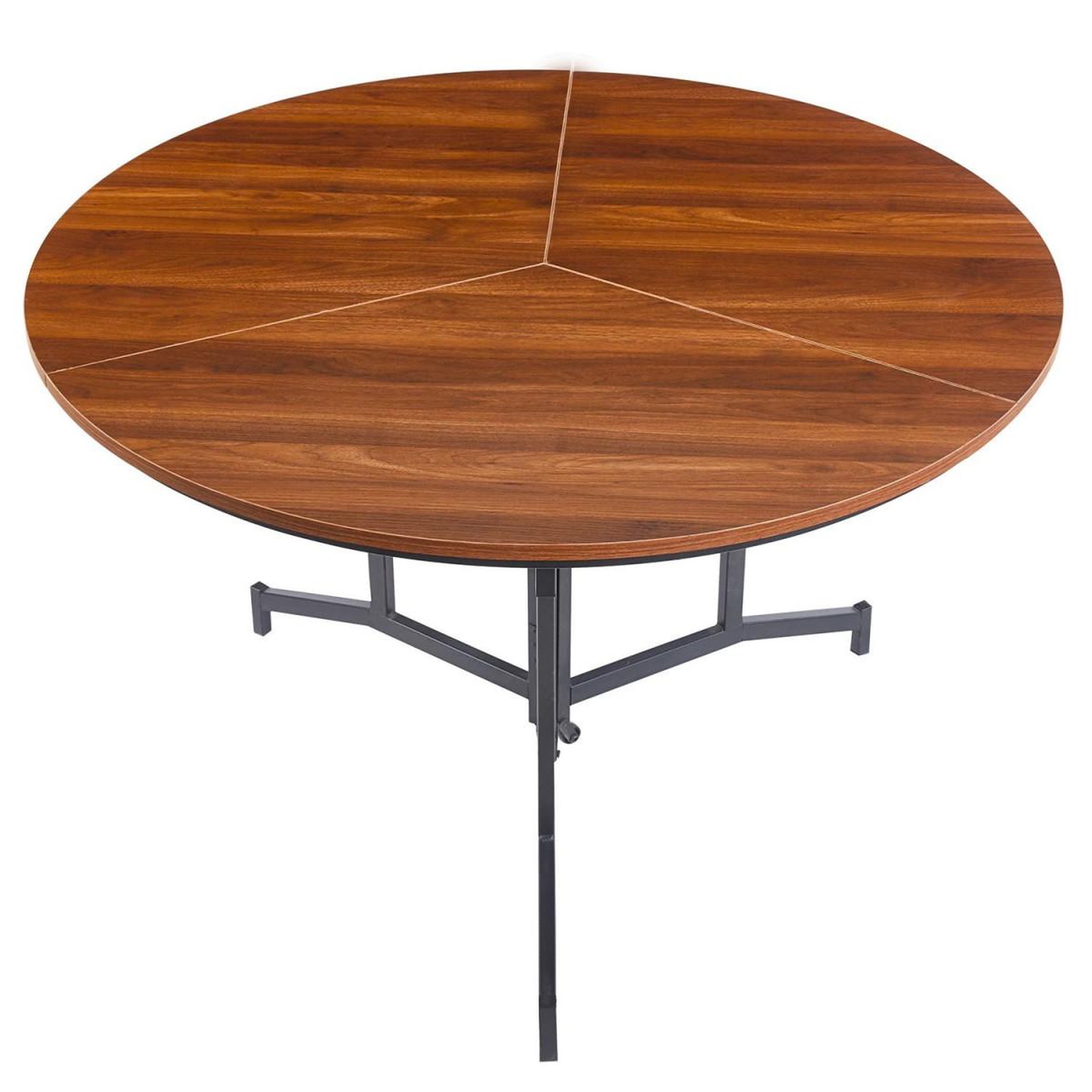 Voir la diapositive 2 : Paris Prix Table ronde pliable  colio  120cm noisette