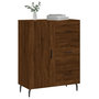 Voir la diapositive 3 : VIDAXL Buffet chene marron 69,5x34x90 cm bois d'ingenierie