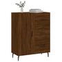 Voir la diapositive 3 : VIDAXL Buffet chene marron 69,5x34x90 cm bois d'ingenierie