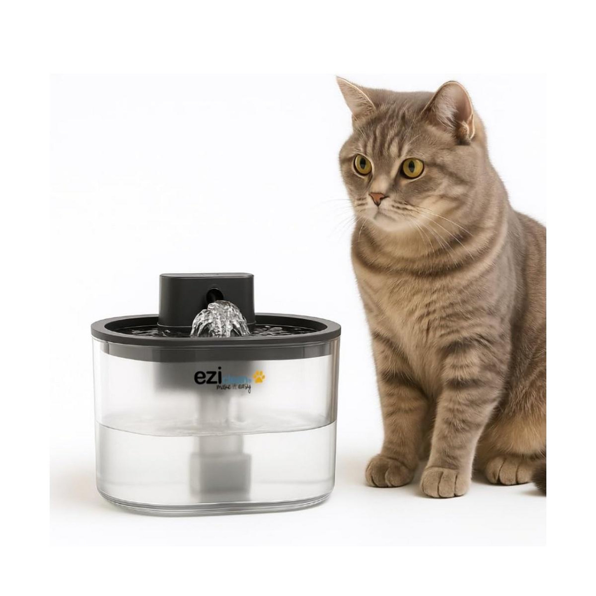 Voir la diapositive 4 : EZICLEAN Fontaine à eau 5w pour animaux - NUTRIBOTWATERX