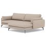 Voir la diapositive 2 : LISA DESIGN Carlos - canapé d'angle droit 4 places ultra moelleux en tissu texturé