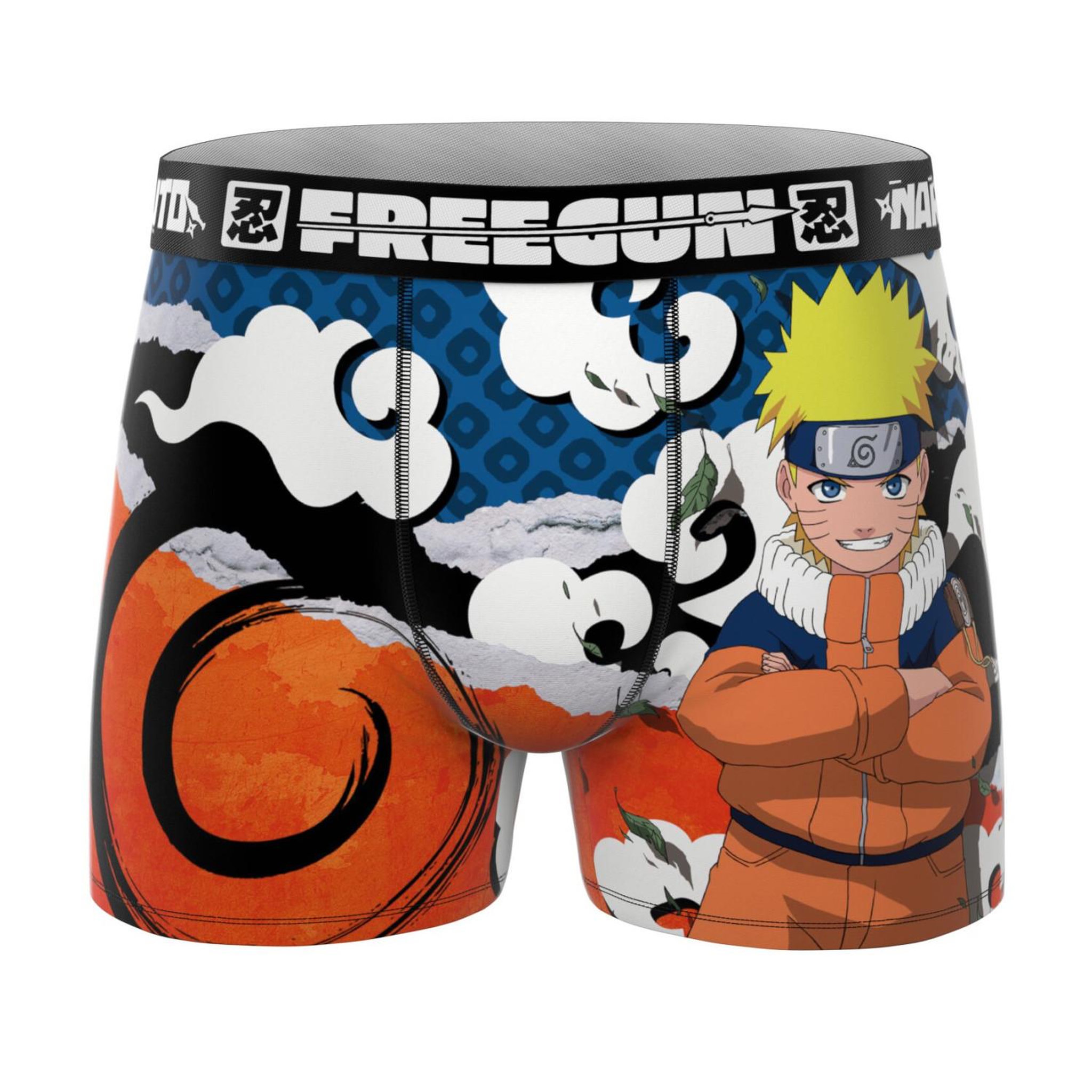 Voir la diapositive 3 : FREEGUN Lot de 3 boxers homme Naruto Classic