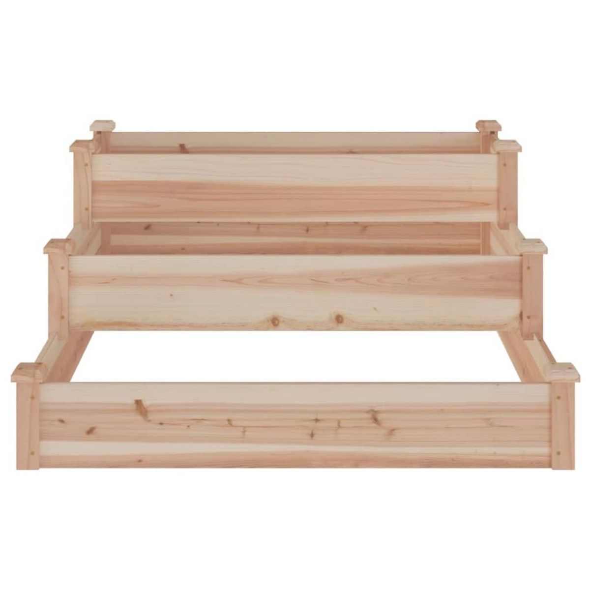 VIDAXL Lit sureleve de jardin 120x120x56 cm bois massif de sapin