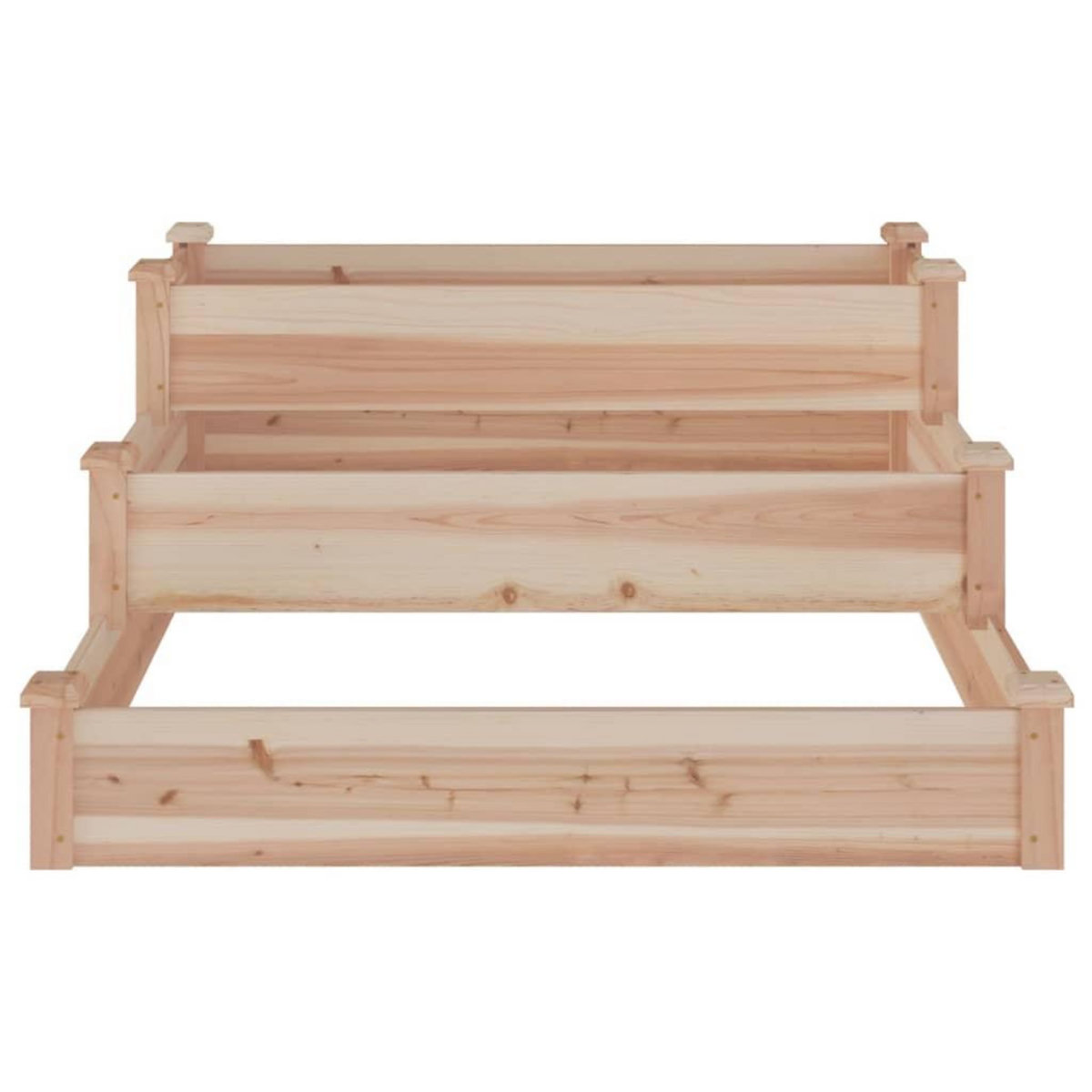 VIDAXL Lit sureleve de jardin 120x120x56 cm bois massif de sapin