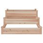Voir la diapositive 4 : VIDAXL Lit sureleve de jardin 120x120x56 cm bois massif de sapin