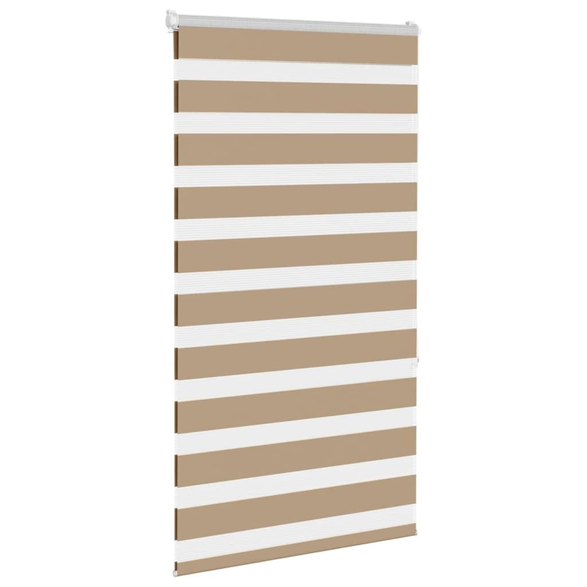 Voir la diapositive 3 : VIDAXL Store zebre marron sable largeur du tissu 80,9 cm polyester