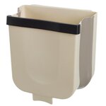 Paris Prix Poubelle Rétractable  Suspendue  4L Blanc